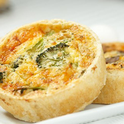Individual Quiche - Broccoli and Cheddar Cheese